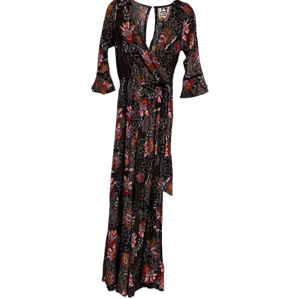 New‎ Jaase Black Lotus Floral Printed Jumpsuit